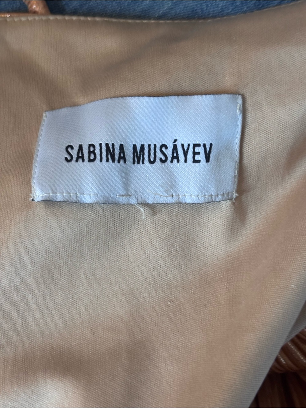 Sabina Musayev Cody Mini Dress Peach - Picture 5 of 8